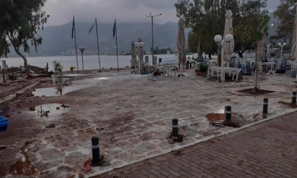 Κακοκαιρία-Εύβοια: Σε κατάσταση έκτακτης ανάγκης ο Αλμυροπόταμος